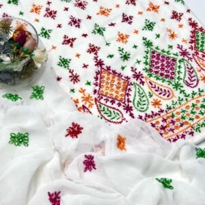 Lawn embroidery suit