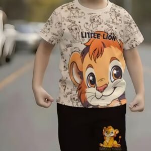 2pcs Boys Summer Shorts and T-shirt Set