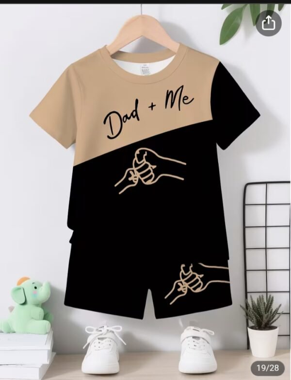 2pcs New Summer Collection Father Son T-shirt